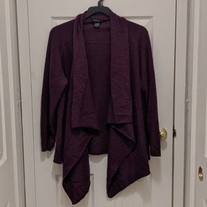 Cashmere Drape Front Cardigan